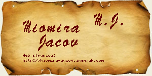 Miomira Jačov vizit kartica